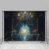 Aperturee - Aperturee Vintage Magic Chandelier Architecture Photo Backdrop
